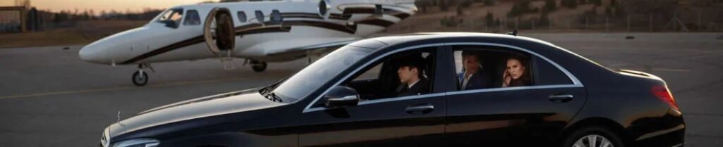 Do Limousine Services Operate 24/7? - Luxury car near private jet on tarmac
