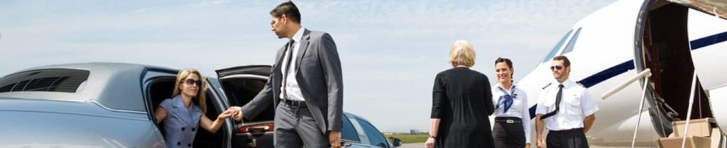Airport Car Service in Advance - Luxury travel: limousine and private jet service.